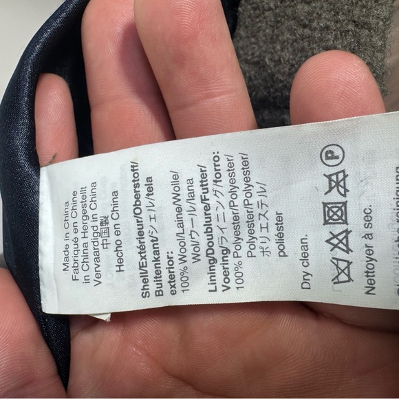 J. Crew Gray Trench Coat 100% wool Size 16 - Picture 7 of 11